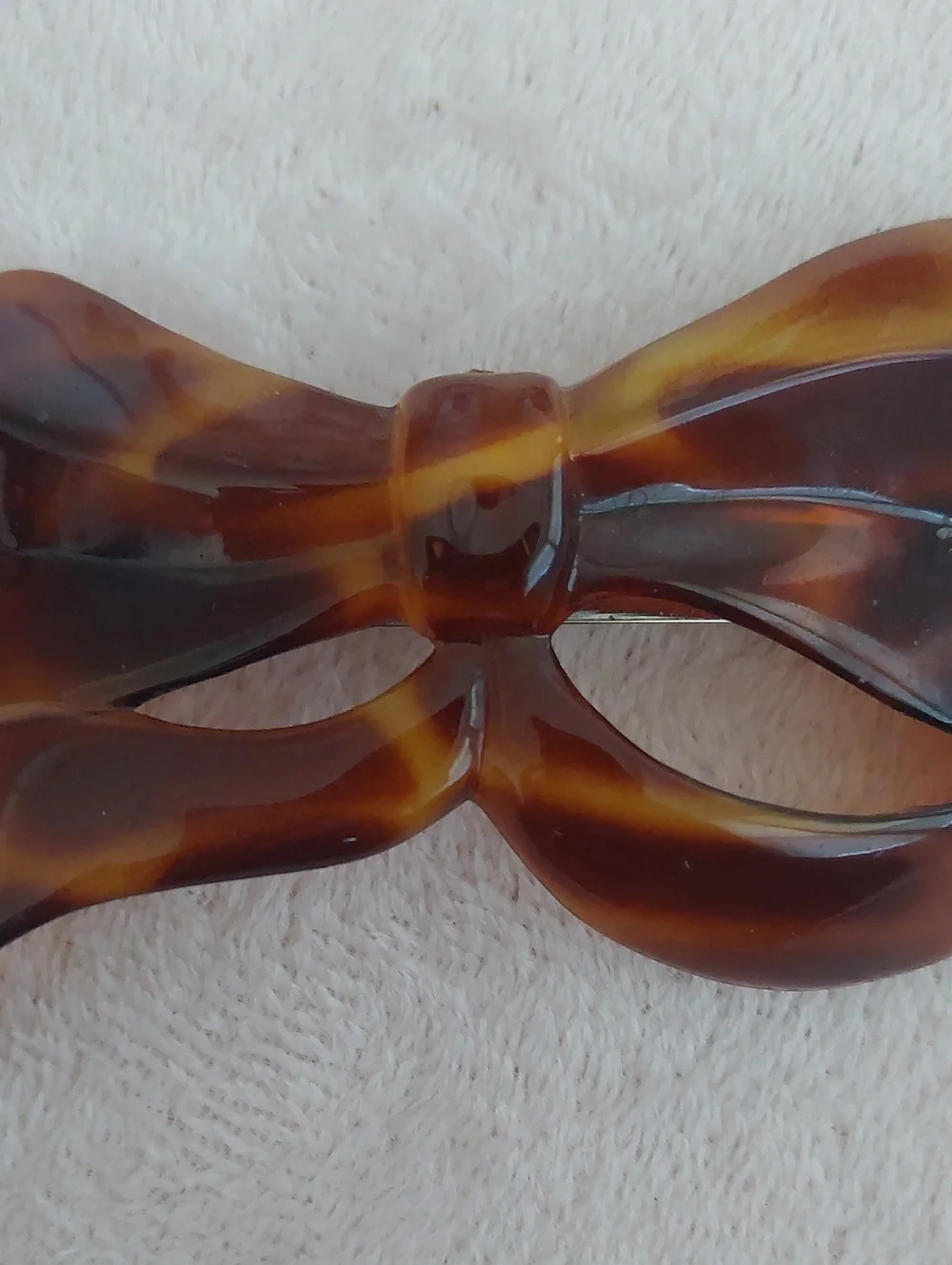 Made In France Tortoiseshell BOW Hair Barrette NWOT